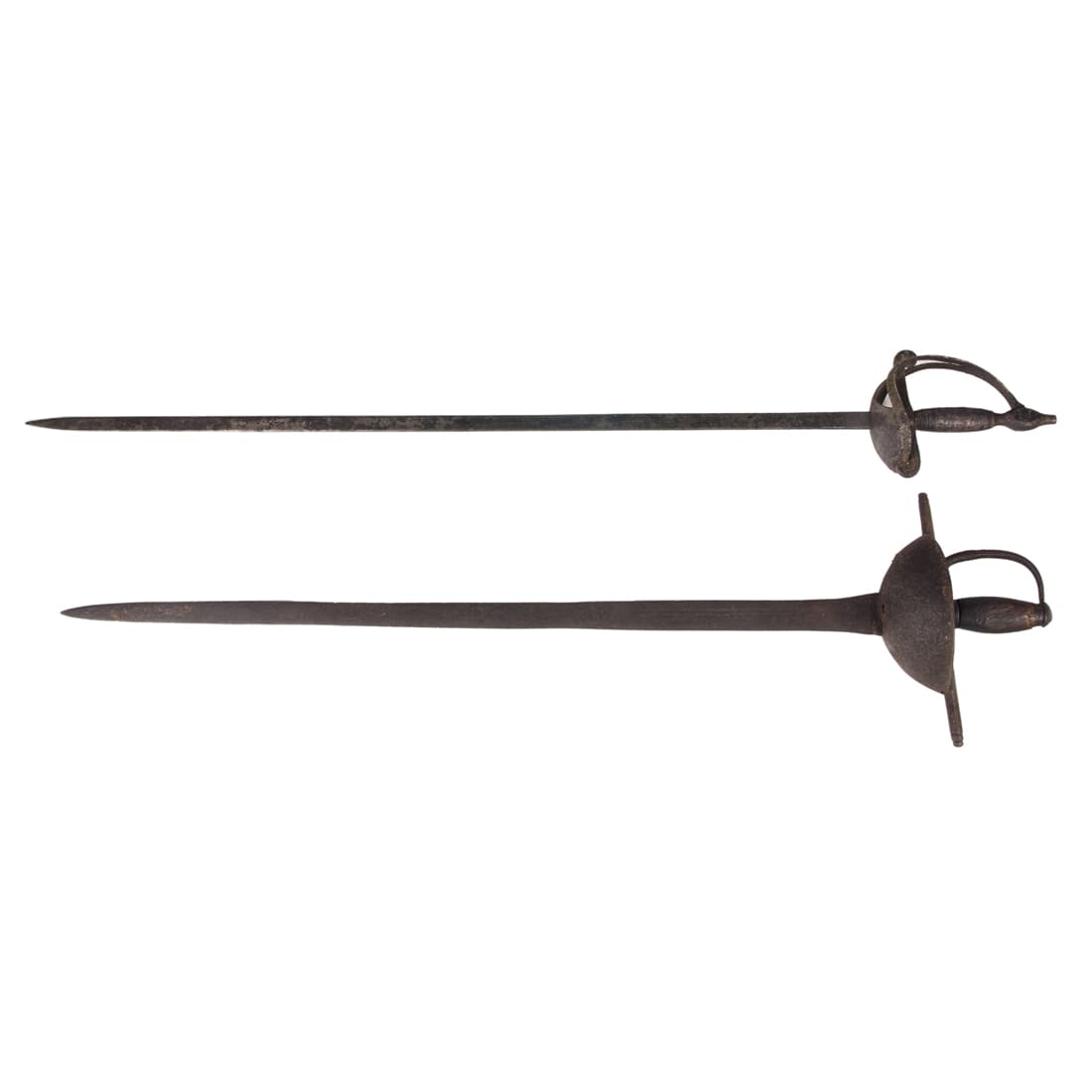 Two European swords with basket guards (1 of 2)