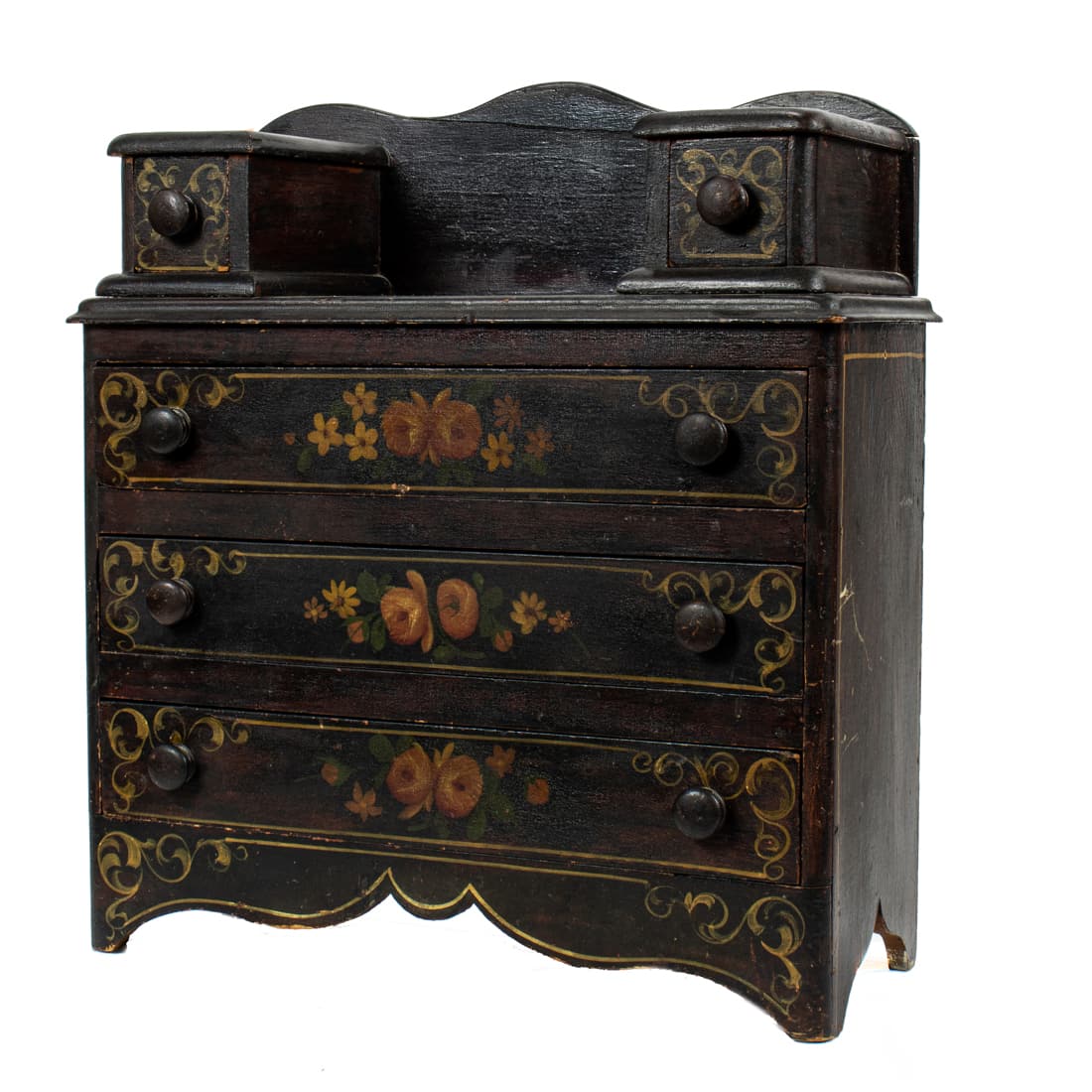 Cottage style hand painted child's dresser (1 of 3)