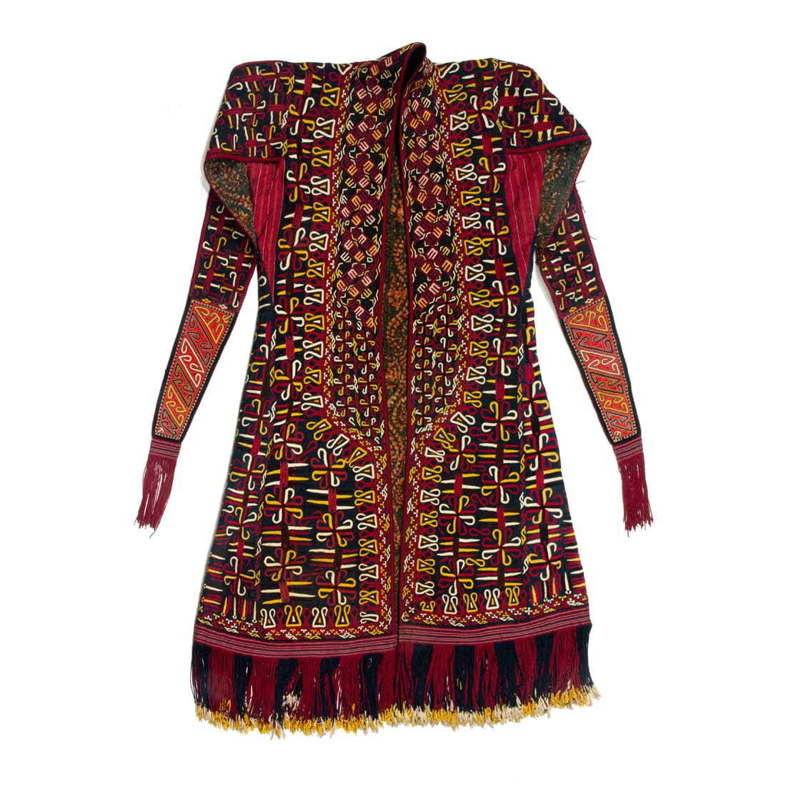 A Turkoman ceremonial black embroidered jacket (1 of 2)