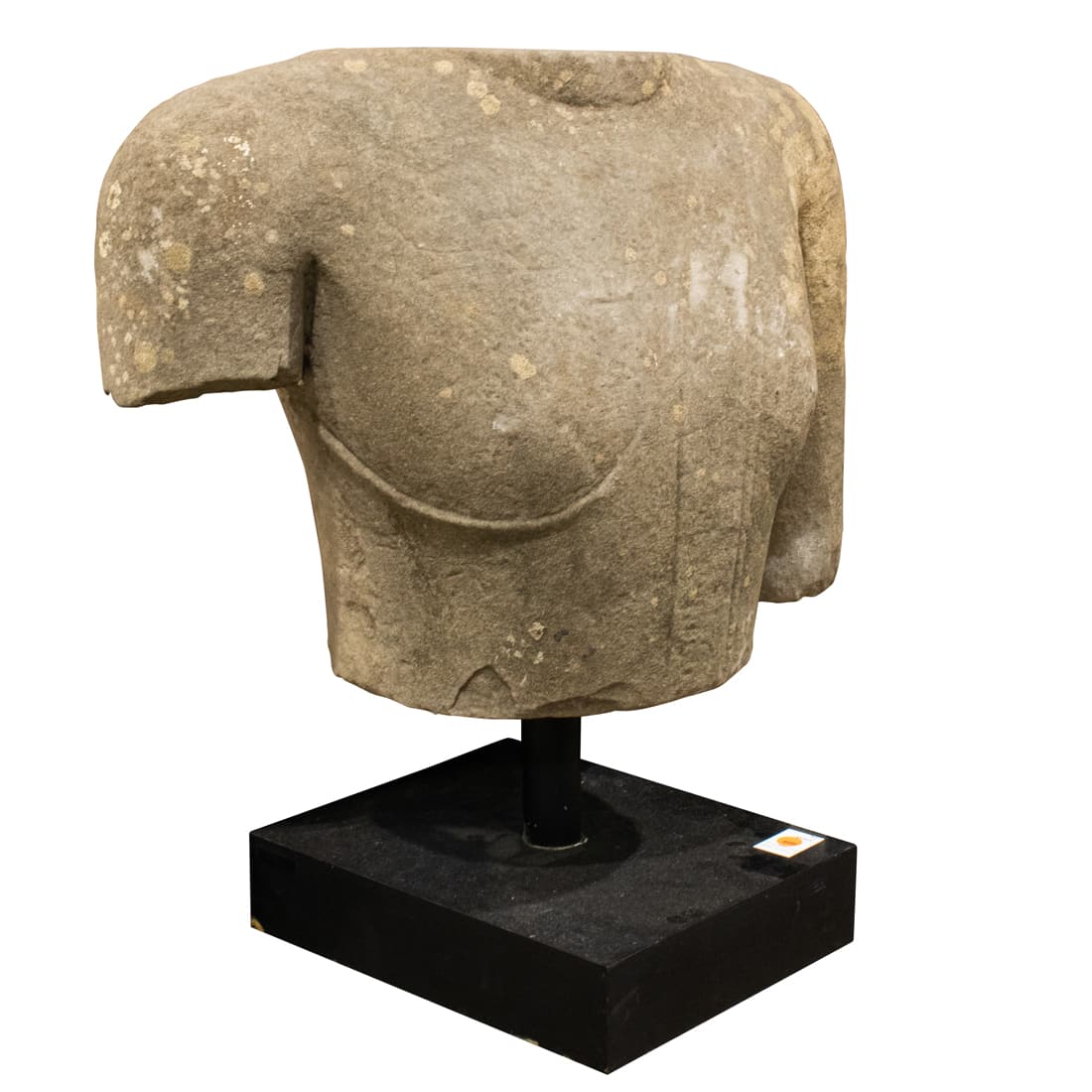 A Large Southeast Asian stone fragment of a Buddhist figure (1 of 2)