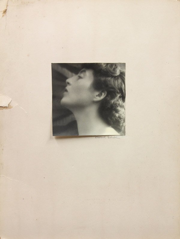 Photograph, Sherril Schell: Unframed gelatin silver print, ''Profile of Elizabeth Wilbur,'' 1934, by Sherril Schell (American, 1877-1964), signed in pencil (on mat) ''Sherril Schell'' lower right, dated in pencil ''June 29, 1934