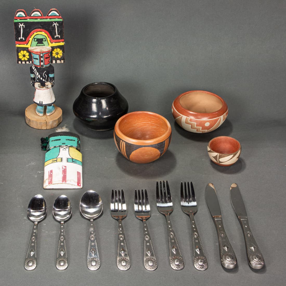 Four Native American pottery vessels (1 of 1)