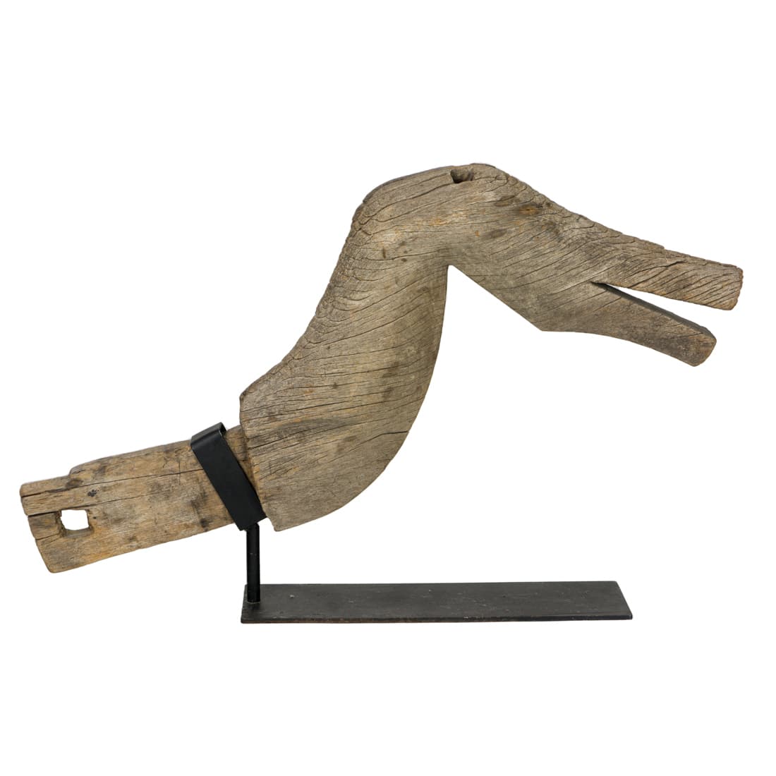 Toradja carved horse head canoe prow (1 of 2)