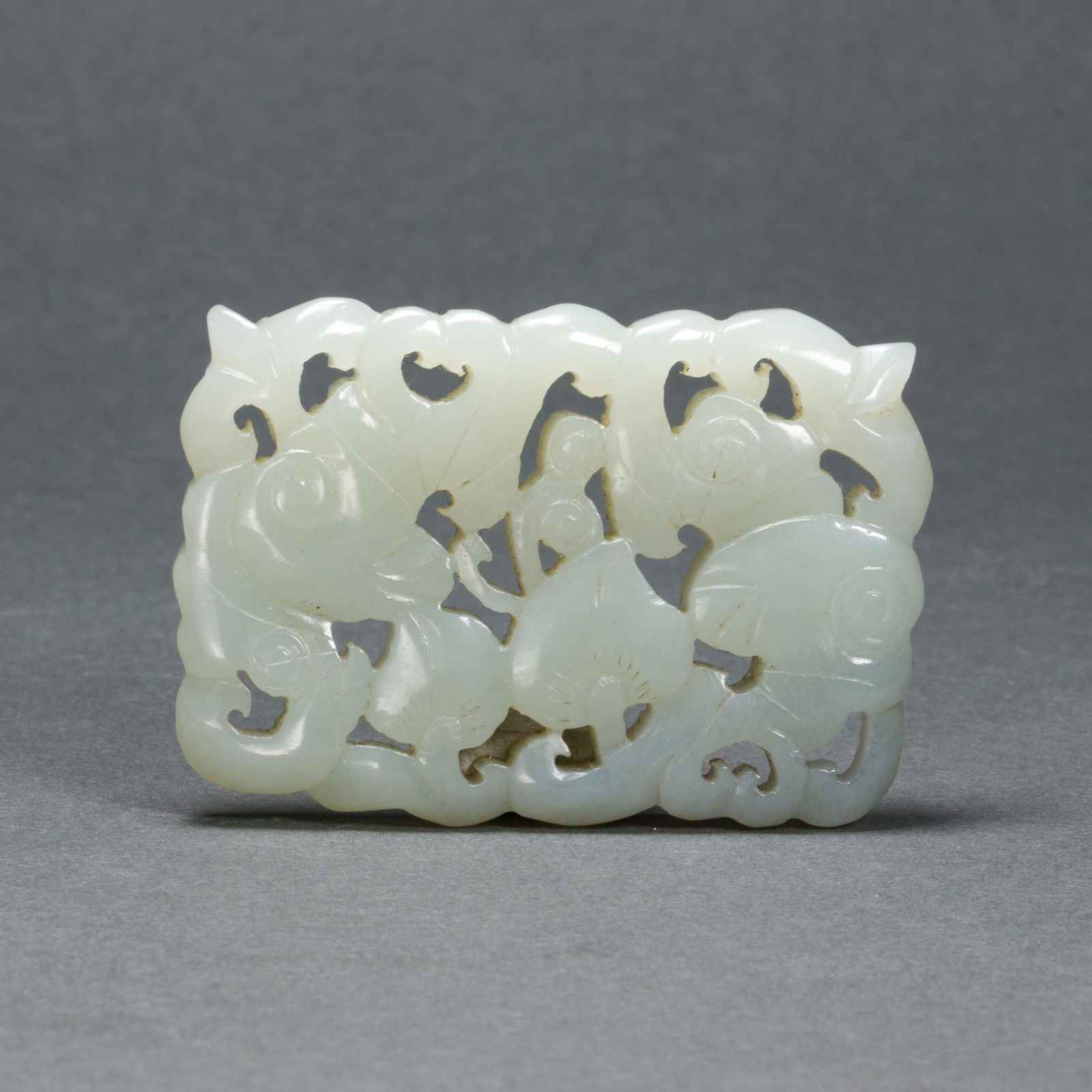 Chinese white jade openwork pendant (1 of 1)