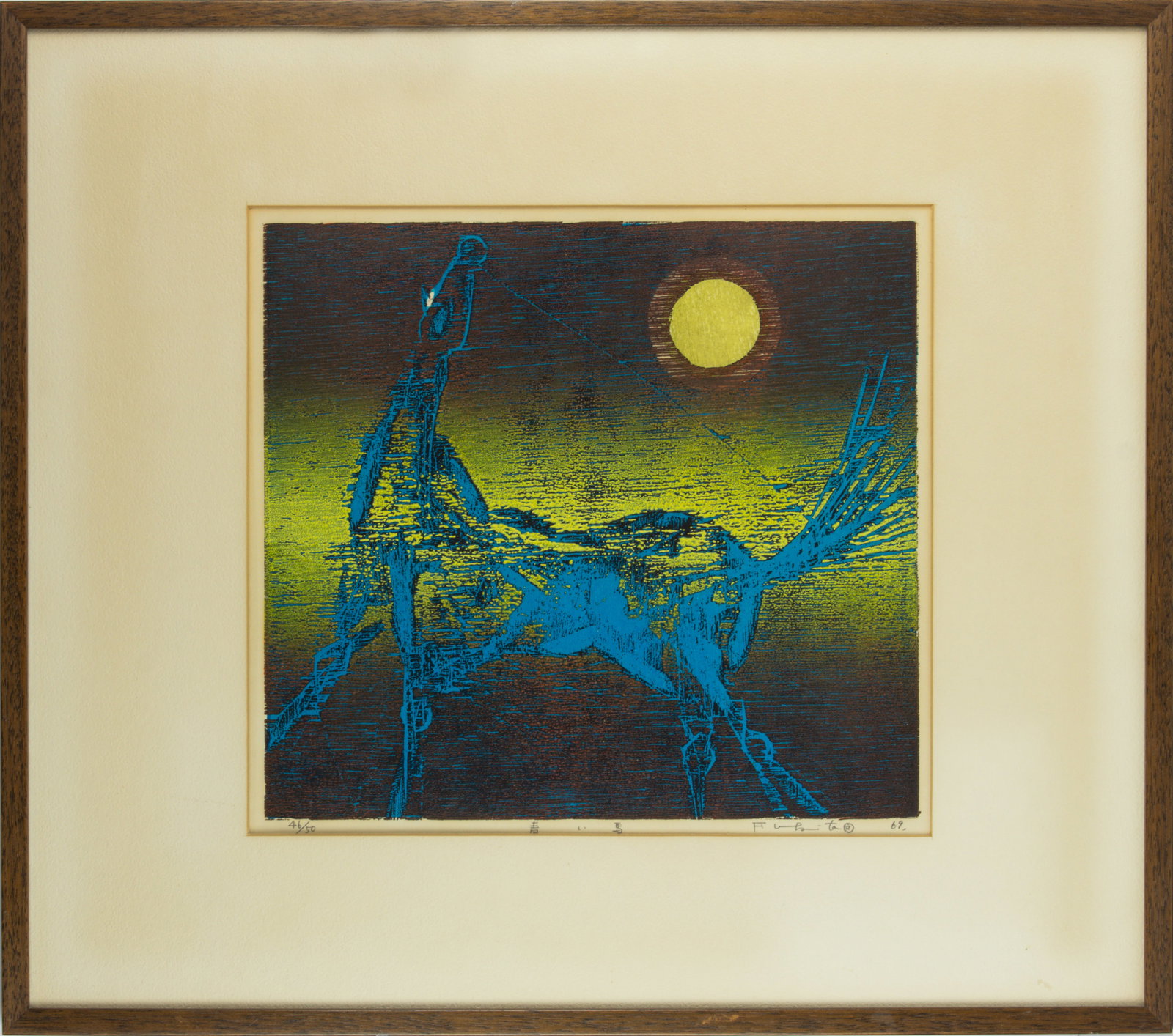 Fumio Foujita - Blue Horse (1 of 1)