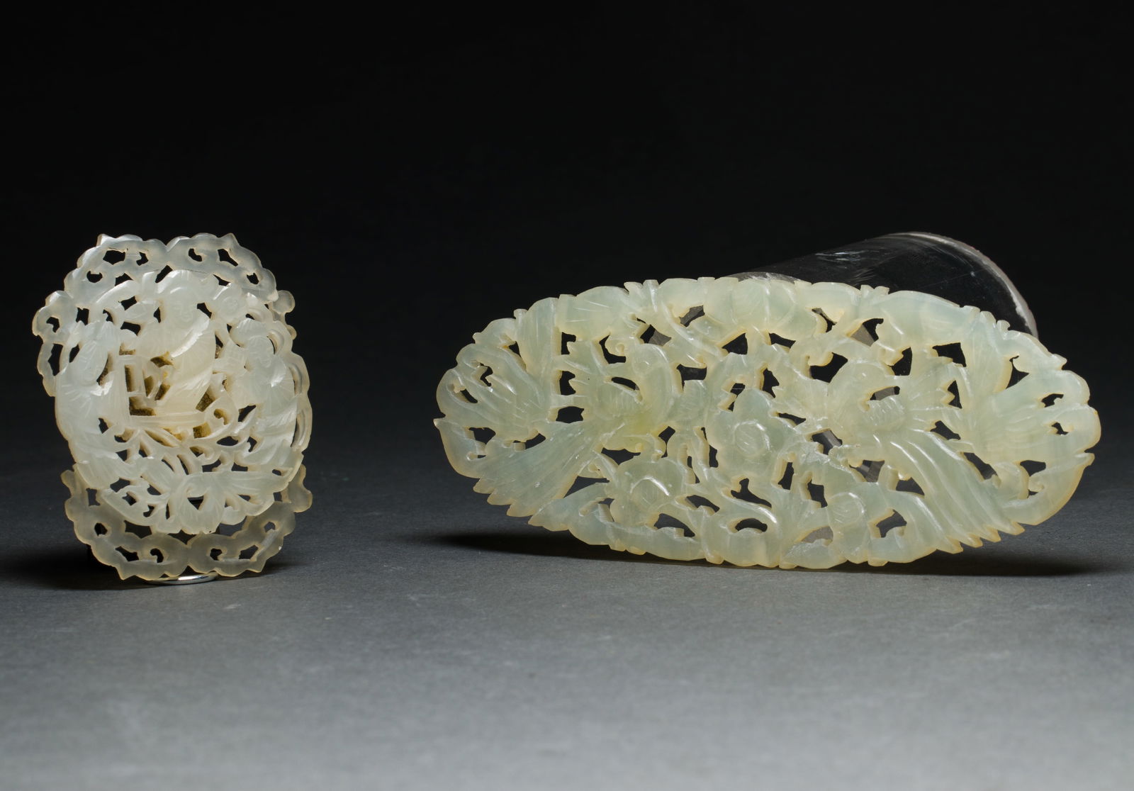 Three Chinese openwork hardstone plaques (1 of 1)