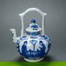 Chinese underglaze blue wine pot