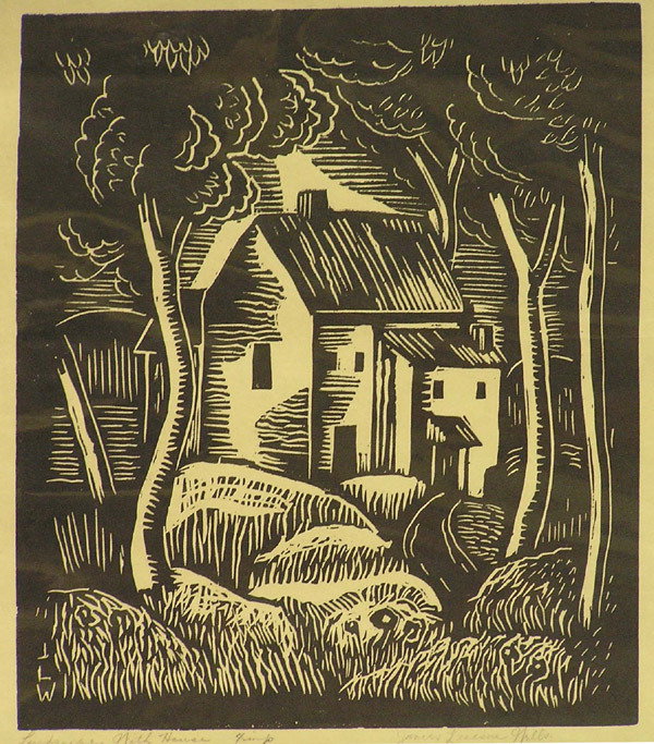 Linocut, James Lesesne Wells, American