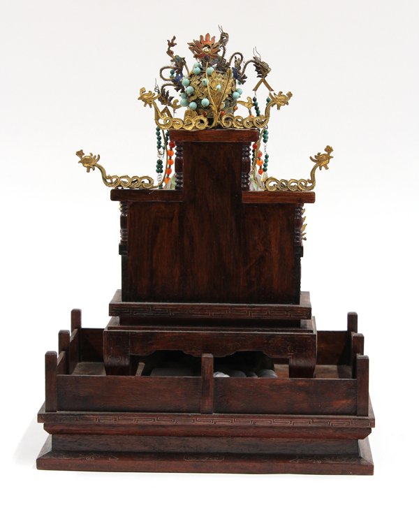 Chinese Cloisonne Enamel Emperor and Empress - 3