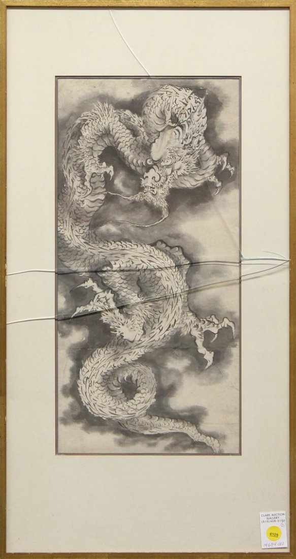 Japanese Woodblock Prints/Funpon: (Lot of 3) Framed Japanese prints and sketch: a woodblock print of a beauty, from the series Ukiyo bijin-awase, signed Eisen (Keisai Eisen, 1790-1848), with kiwame censor and publisher seals; a woodbl