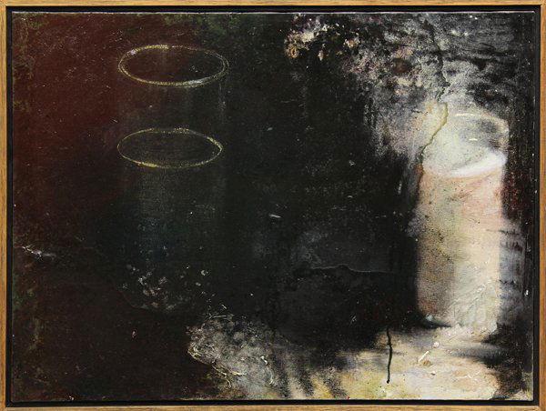 Painting, Mary Campbell, Abstract: Framed oil on canvas, Untitled I, 1988, by Mary Campbell (American, Contemporary), signed and dated ''Mary Campbell, 1988'' verso, bears Fuller Gross Gallery, San Francisco, California label verso, ov