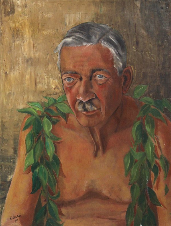 Paintings, Clare Booth Luce: Unframed (stretched) oil on canvas, Portrait of Prince John Liechtenstein, 1966, by Clare Boothe Luce (American, 20th century), signed ''Clare'' lower left, overall: 24''h x 18''w. Provenance: Unacces