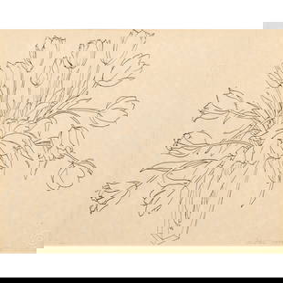Print, Ruth Asawa: Ruth Asawa (American, 1926-2013), "Tulips," 1994, lithograph, pencil signed and dated with Asawa chop lower right, titled lower left, sheet: 8.5"h x 11"w, overall (with frame): 11.5"h x 14.5"w