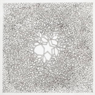 Print, Ruth Asawa: Ruth Asawa (American, 1929-2013), "Desert Star," 1987, offset lithograph, pencil signed and dated with chop mark lower right, gallery label (David Zwirner, New York, NY) affixed verso, image: 7.5"h x