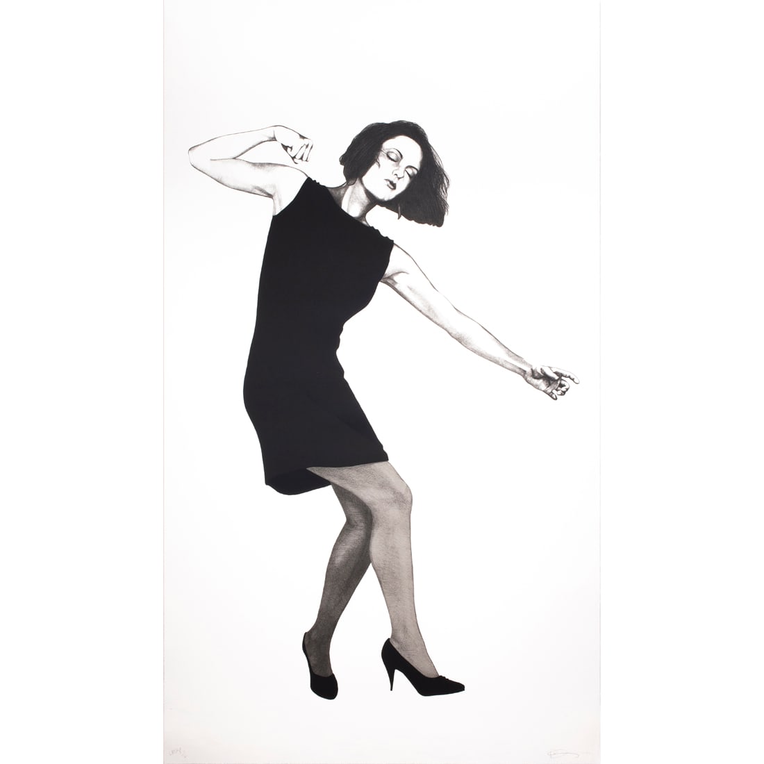 Print, Robert Longo: Robert Longo American, b. 1953), "Tillman" from "Men in the Cities," 2000, lithograph on Arches paper, pencil signed and dated lower right, edition "Wkshop 1/2" aside from edition of 50, published by