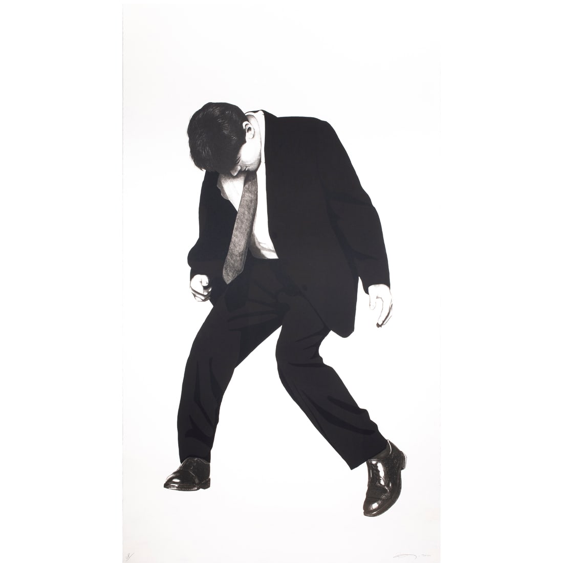 Print, Robert Longo: Robert Longo American, b. 1953), "James" from "Men in the Cities," 2000, lithograph on Arches paper, pencil signed and dated lower right, edition WP aside from edition of 50, published by Wolfryd-Selw