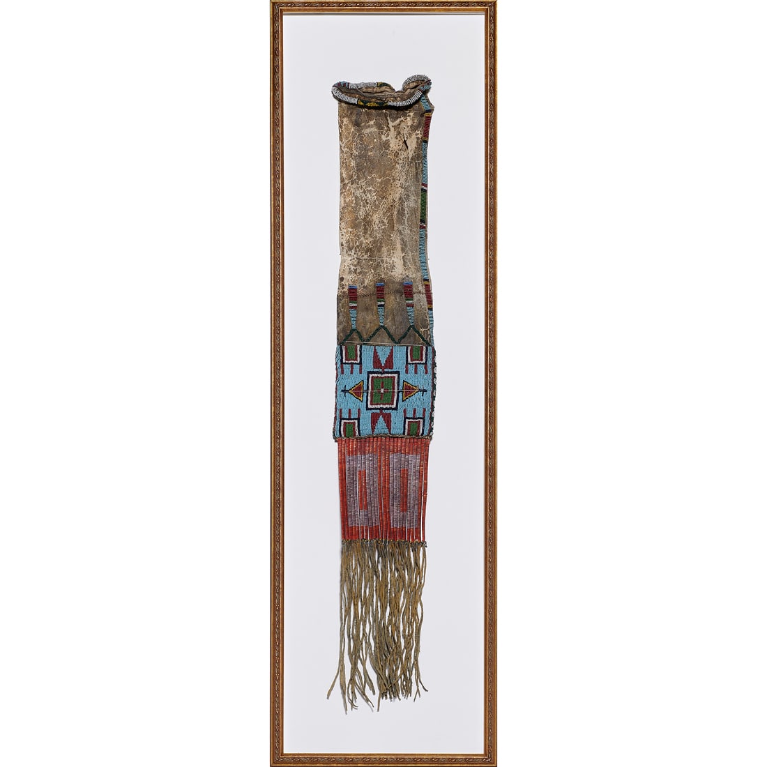 A Northern Plains beaded tobacco pouch (1 of 1)
