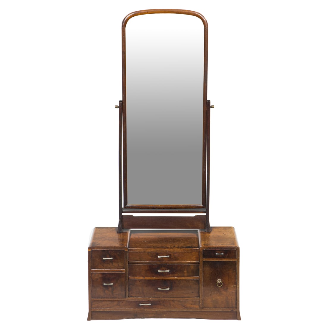 A Japanese Export ladies' hardwood dressing mirror on stand (kyodai) (1 of 4)