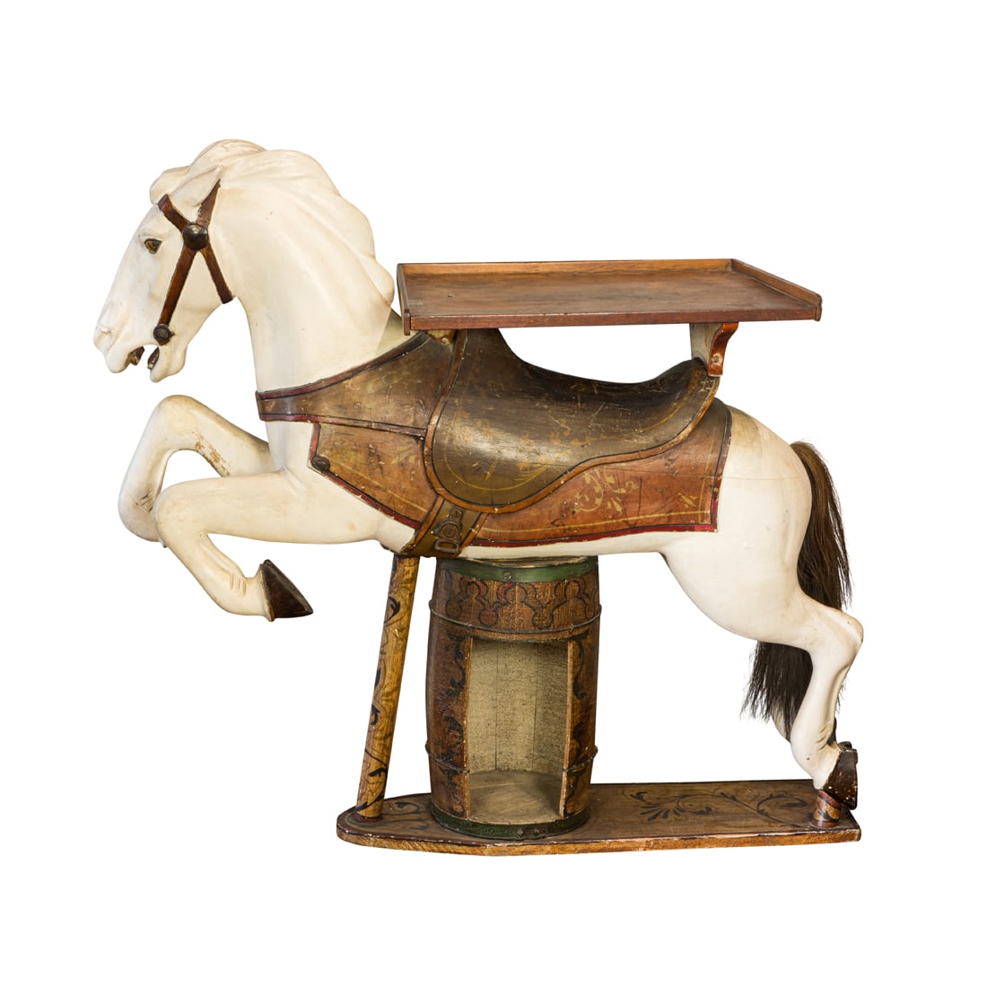 A Herschell-Spillman carved outside row carousel horse, circa 1920 (1 of 2)