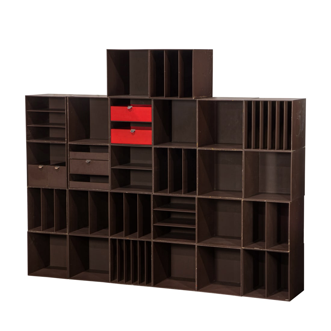 A collection of twenty-six Palaset Palanox polystyrene modular storage cubes designed by Ristomatti (1 of 2)