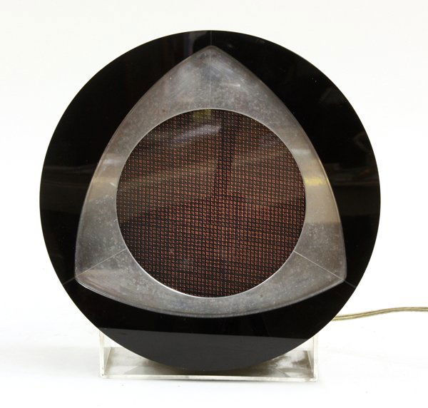 Light Sculpture, Fletcher Benton, Synchronetic: Electrified acrylic sculpture, ''Synchronetic L-110,'' by Fletcher Benton (Californian, b. 1931), bears Fletcher Benton label verso, from the edition of 100 created from Galeria Bonino, New York, New