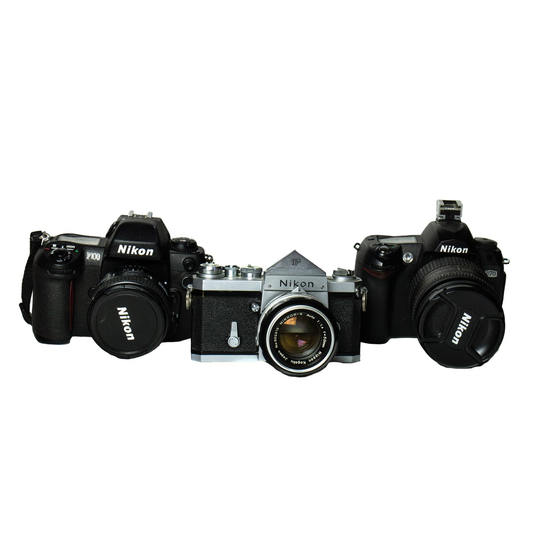 A group of Nikon cameras and lenses (1 of 2)