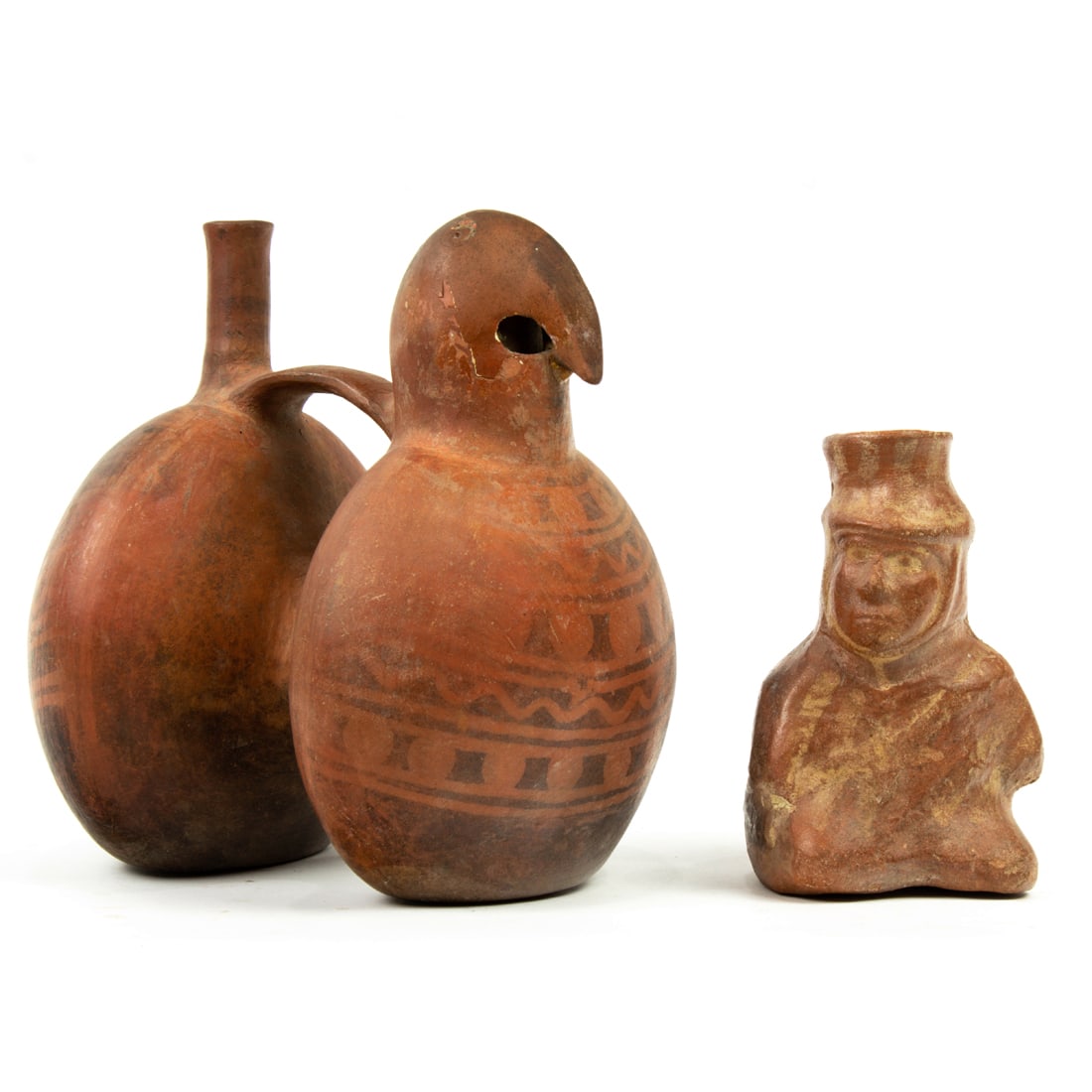 Two Pre-Columbian Colima figural vessels (1 of 3)