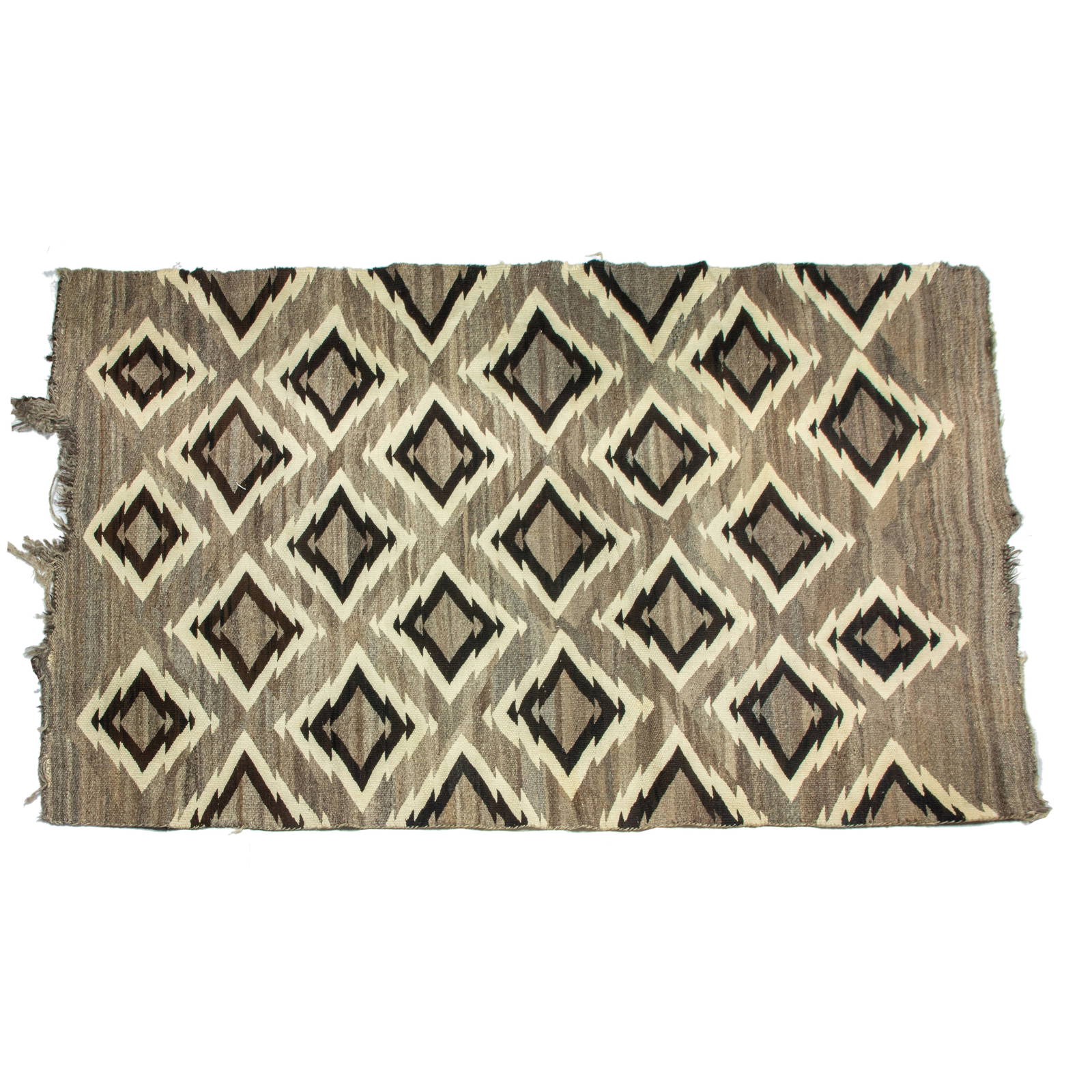 A Navajo Two Grey Hills Rug, 7'8" X 4'2" Auction