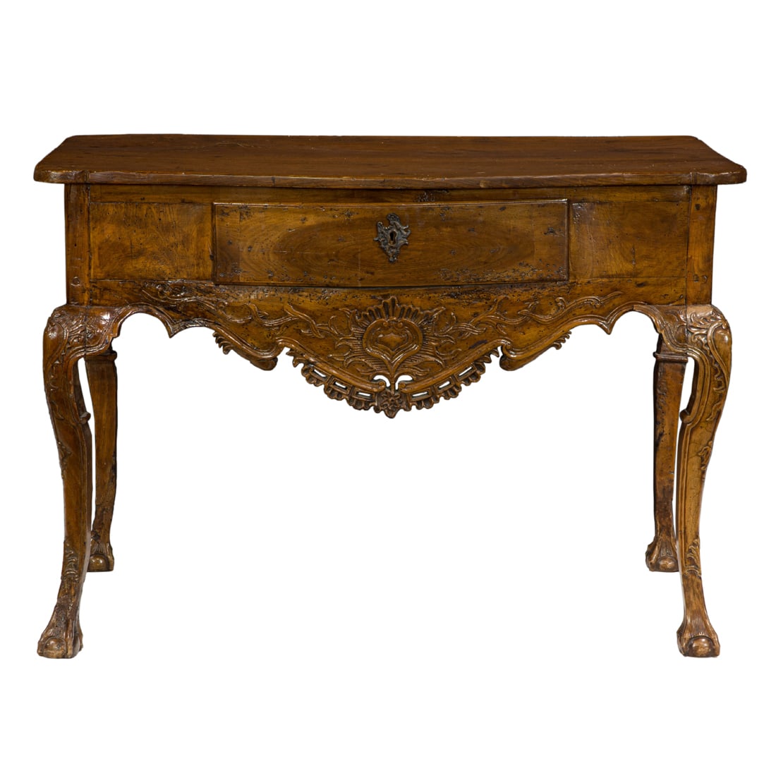 A Continental serpentine chest circa 1790 (1 of 3)