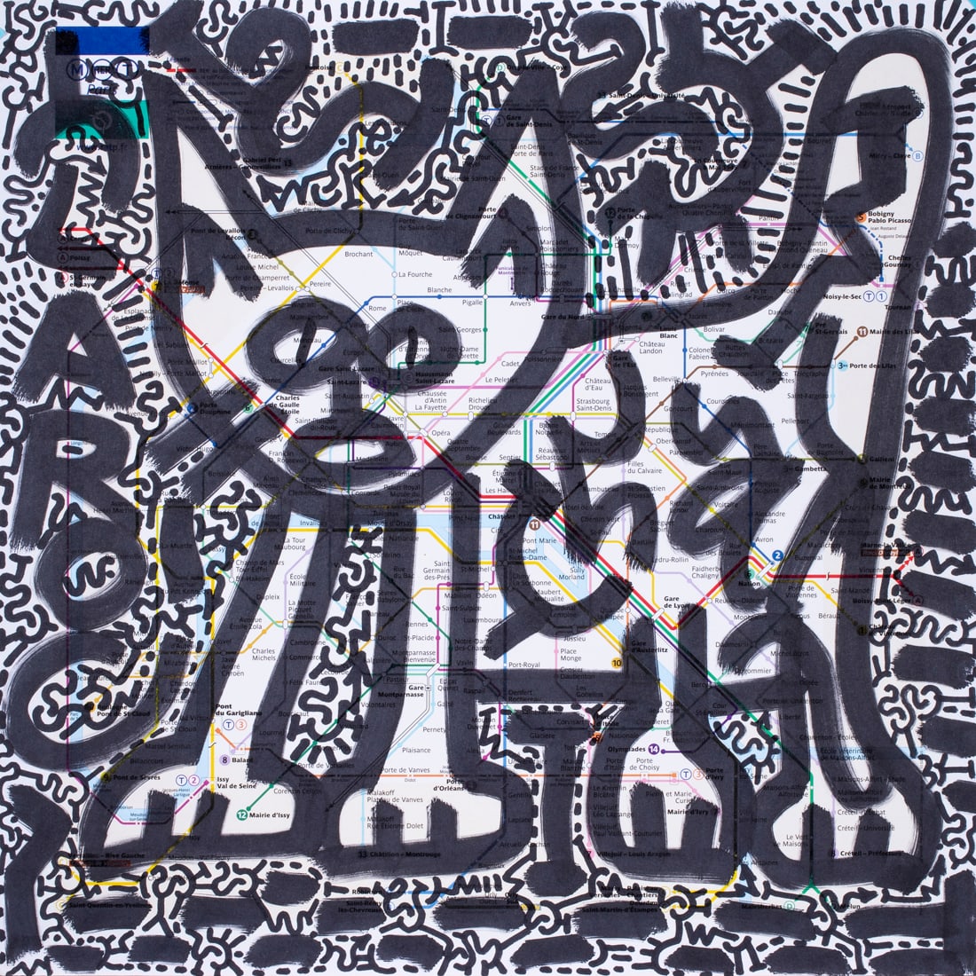 Work on paper, Angel Ortiz aka LA II (1 of 4)