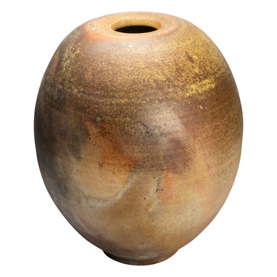 A large Tom Coleman wood fired glazed stoneware pot (1 of 2)