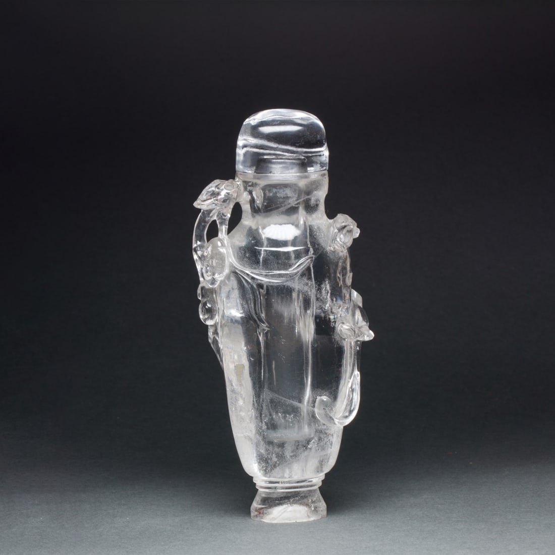 Chinese rock crystal covered vase (1 of 3)