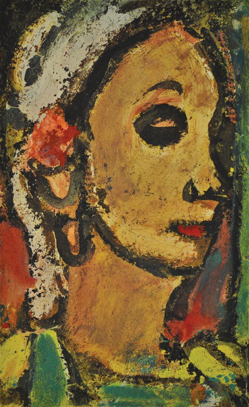 Portfolio, Georges Rouault, Visages: Portfolio, ''Visages'', after Georges Rouault (French, 1871-1958), consisting of 10 color lithographs, pencil numbered Edition of 450, published by Daniel Jacomet, 1969, housed in original portfolio w