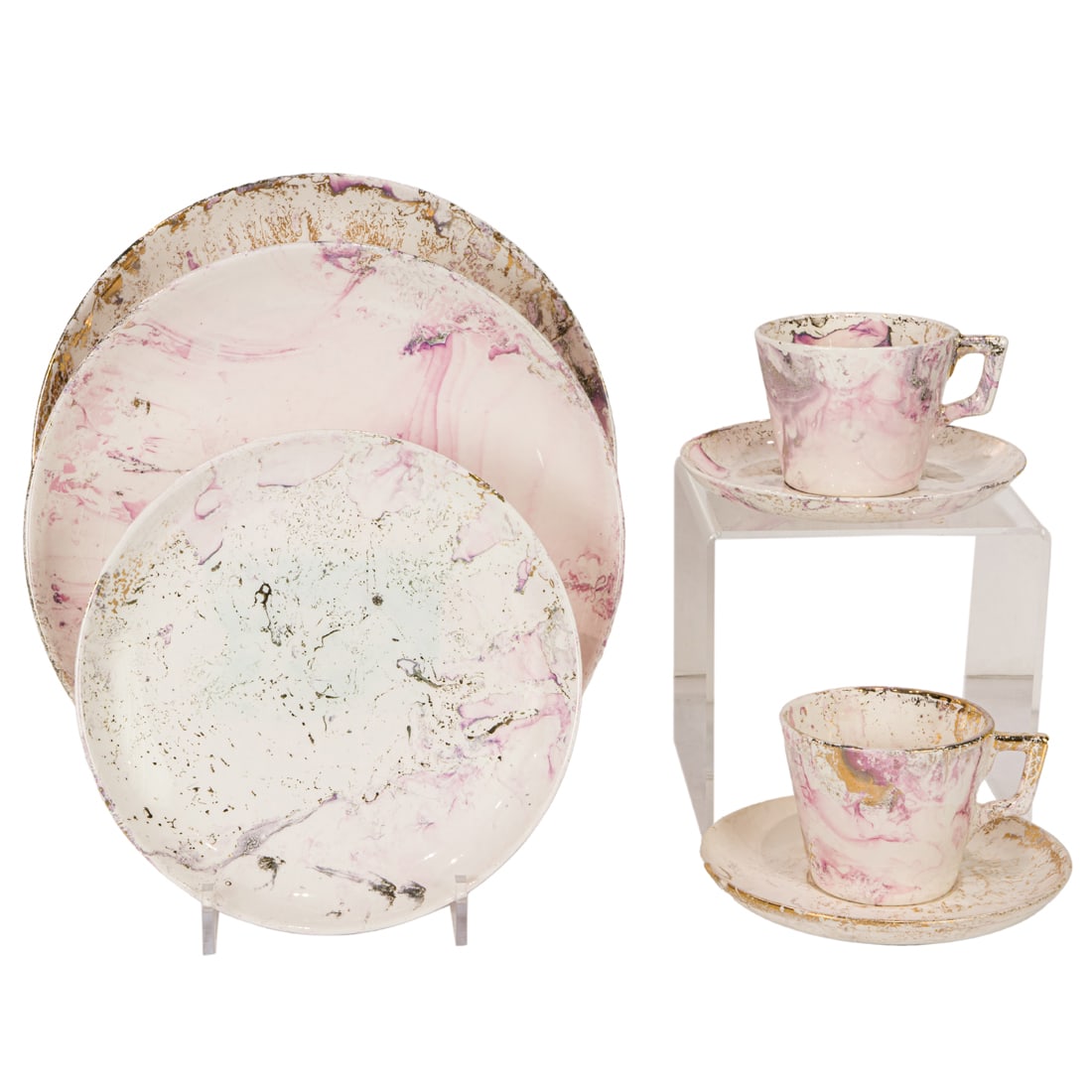 Sascha Brastoff, Surf Ballet, dinner service (1 of 3)