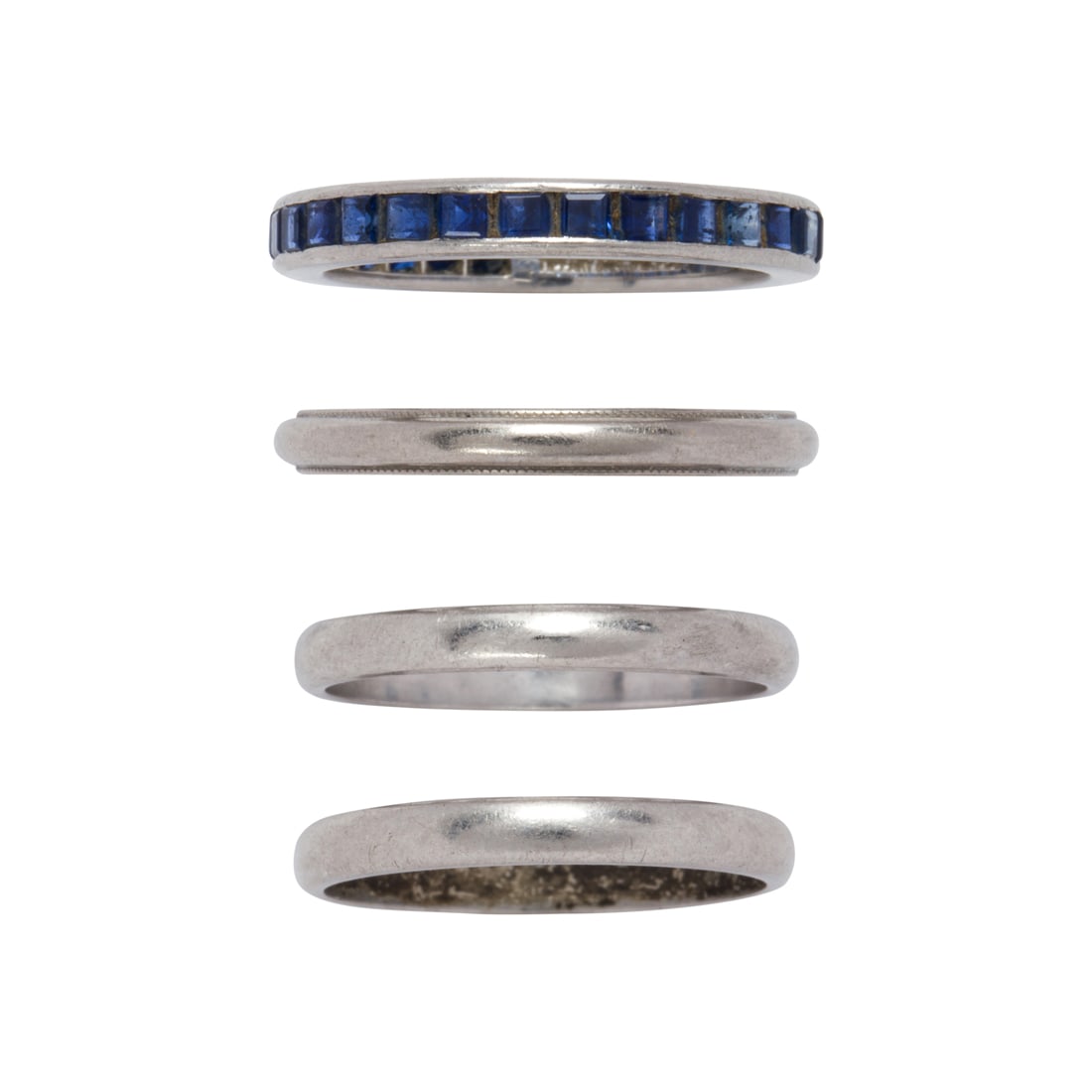 A sapphire and platinum eternity band, Tiffany & Co. (1 of 2)