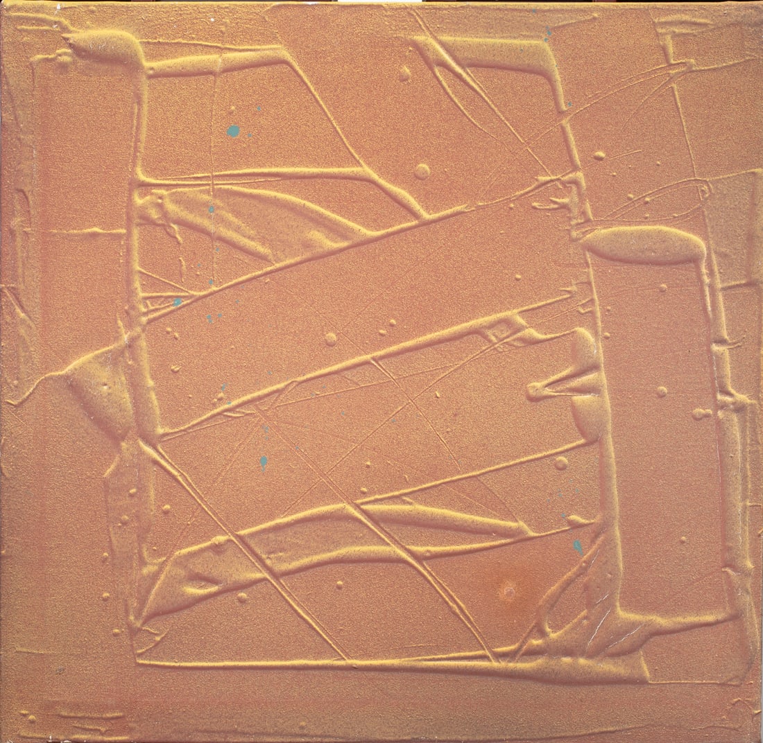 Painting, Wade Hoefer: Wade Hoefer (American, 1951-2020), "Untitled," 1975, acrylic and latex on canvas, signed, titled, and dated verso, canvas (unframed): 26.5"h x 27"w