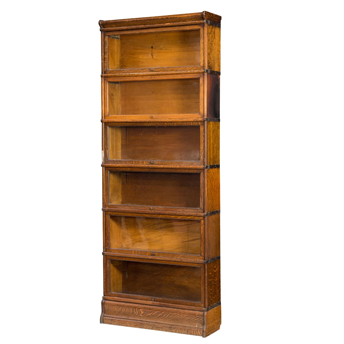 A quartersawn oak six stack barrister bookcase (1 of 3)