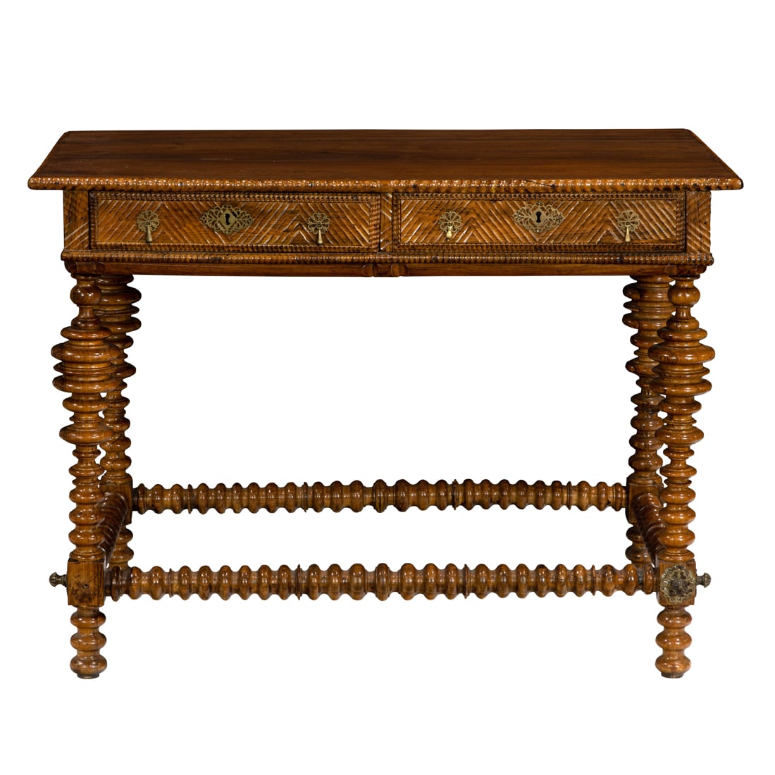 A Spanish Colonial oak writing table (1 of 3)