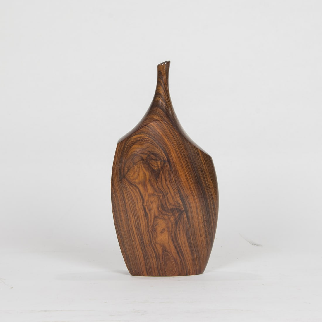 A well executed Studio turned and inlaid hardwood vase (1 of 1)