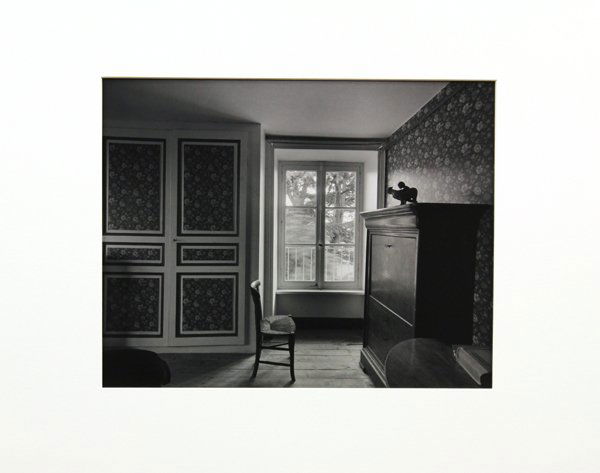 Photograph, Jack Wellpot, Chez Thiollier: Unframed (matted) gelatin silver print, ''Chez Thiollier St. German-Laval,'' 1981, by Jack Welpott (American, 1923-2007), pencil signed, titled, and dated within lower margin, image: 10.75''h x 13.75'