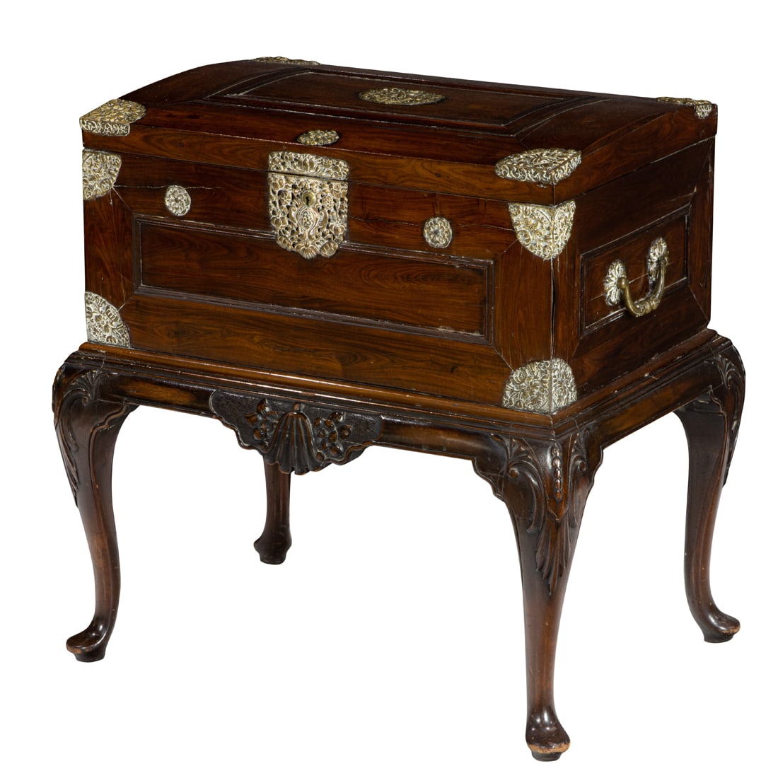An Anglo Indian rosewood lingerie chest on stand (1 of 7)