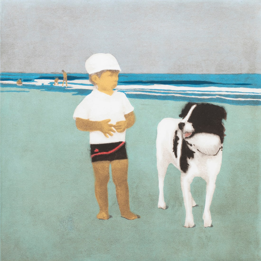 Print, Isca Greenfield-Sanders: Isca Greenfield-Sanders (American, b. 1978), "Tommy and Stinky," 2008, etching with aquatint, pencil signed and dated lower right, edition 19/50, image: 14"h x 13.75"w, overall (with frame): 25.25"h x