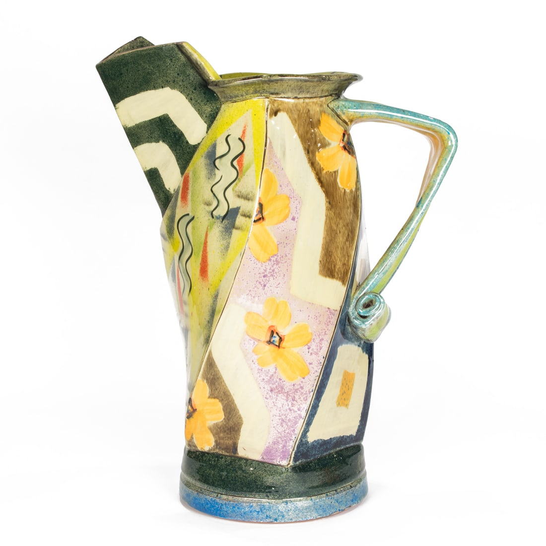 A Paul Jackson ceramic pitcher in the Cubist taste (1 of 7)