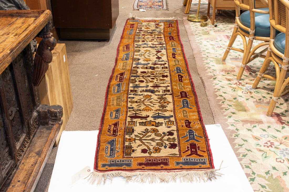 An Afghan war carpet runner (1 of 4)