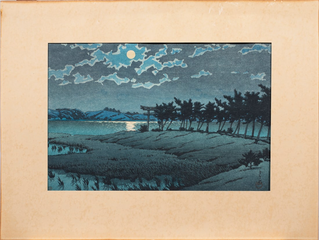 Kawase Hasui (1883-1957) - Hinuma, Hiroura, Mito (1 of 2)