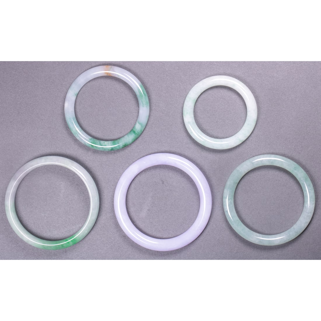 (lot of 5) Chinese jadeite bangles for a child (1 of 1)