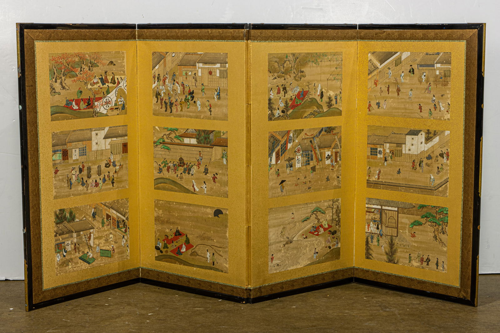 Japanese four-panel folding screen (1 of 1)