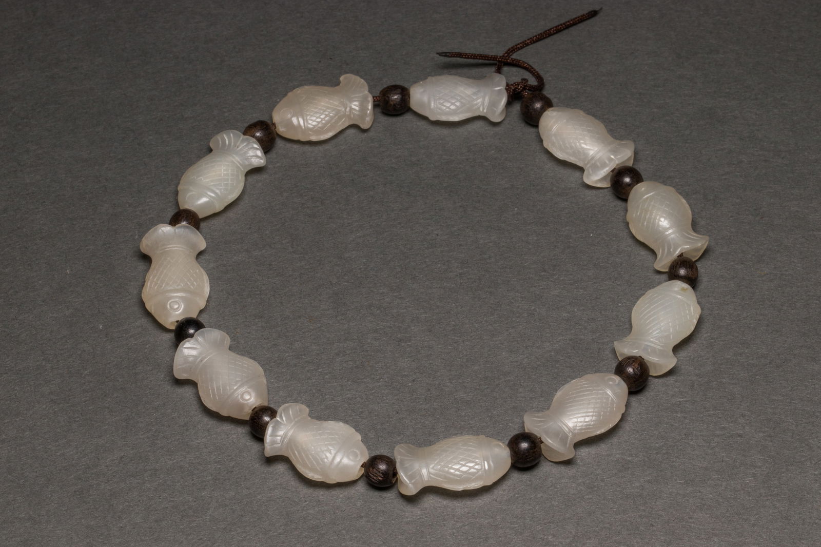 Chinese white jade fish bracelet (1 of 1)