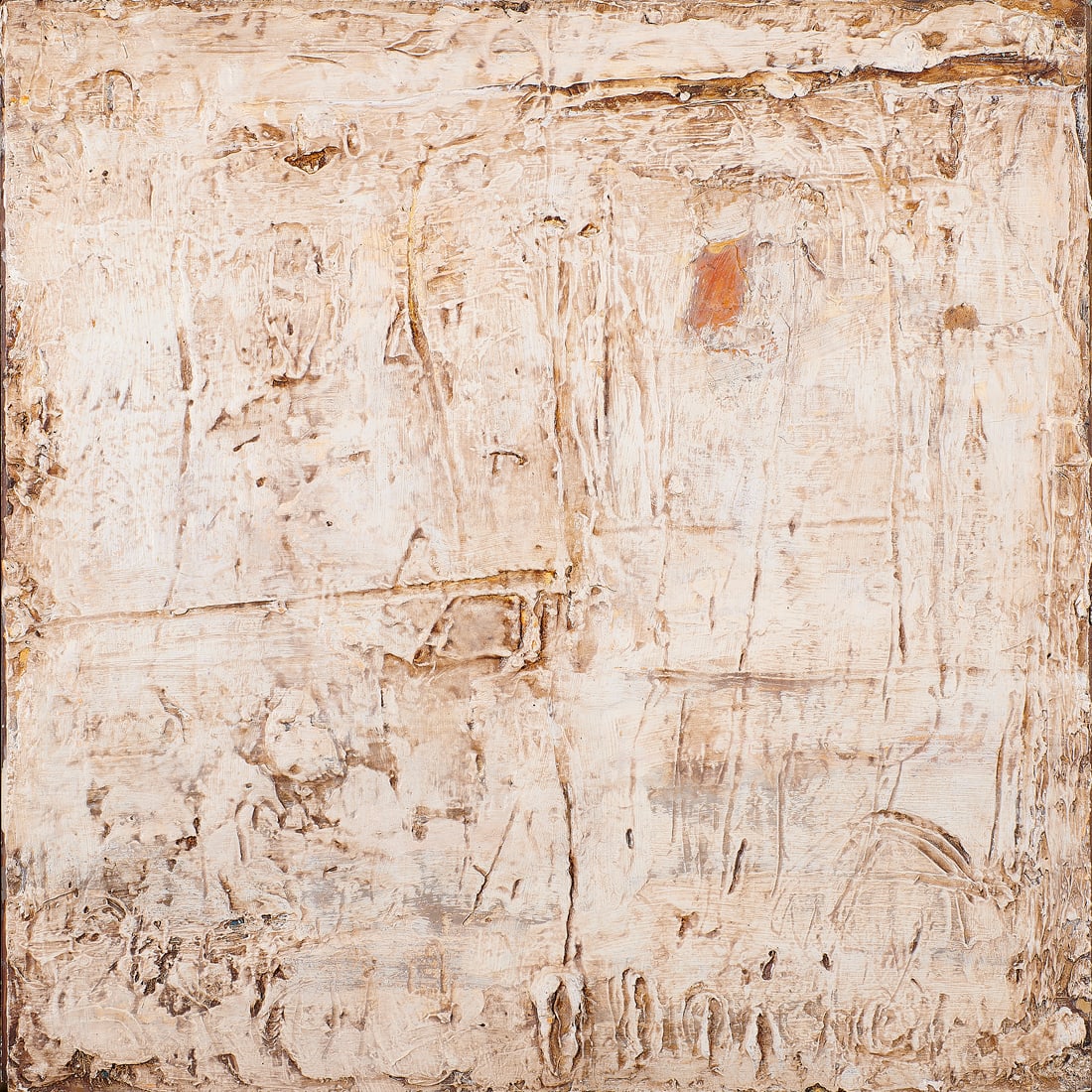 Mixed Media, Ralph Turturro: Ralph Turturro (American, 20th century), "My City," 2003, oil and mixed media on Masonite, gallery title label (Allan Stone, New York) affixed verso, sight: 24"h x 24"w, overall (with frame): 26.5"h x