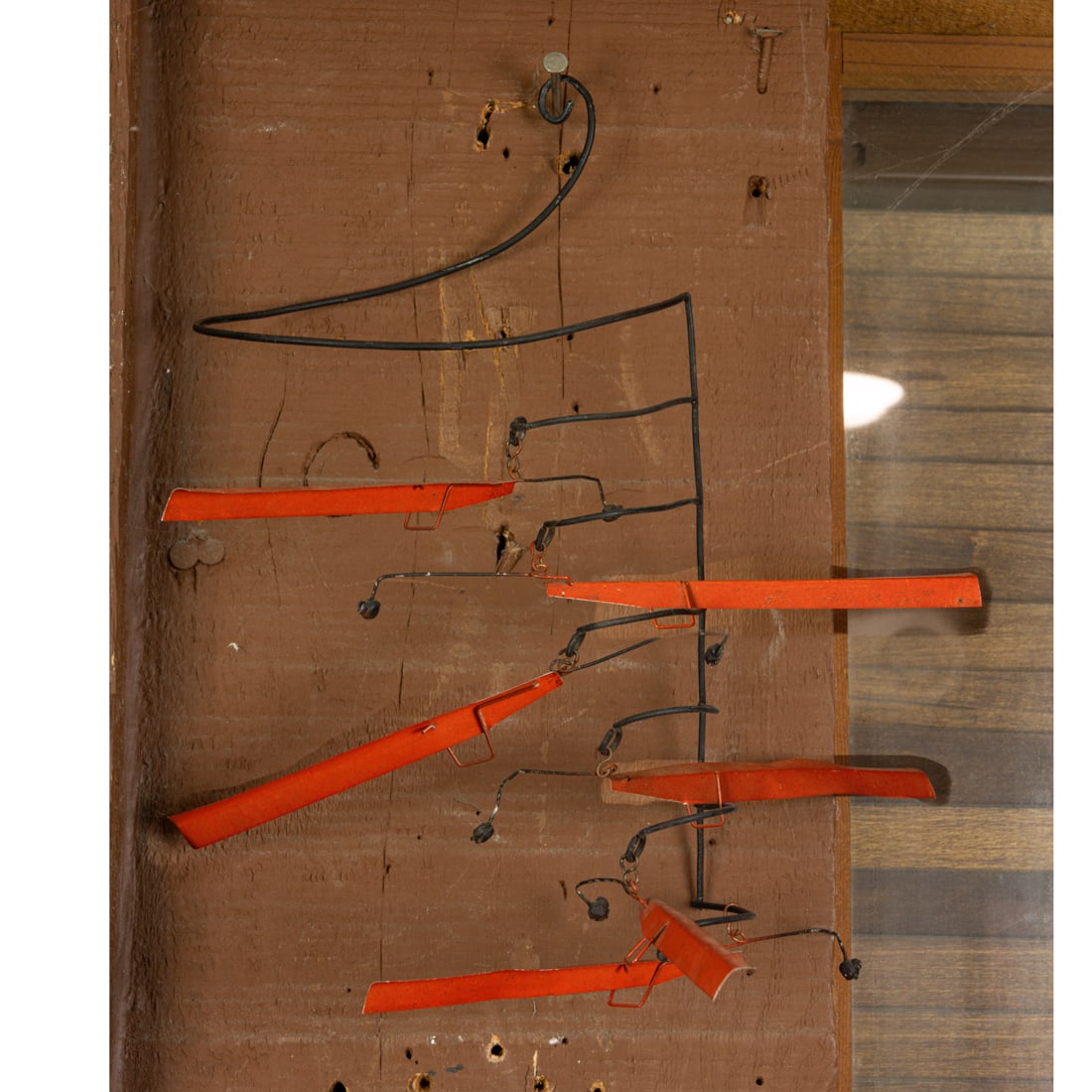 Kinetic Sculpture, Tim Prentice: Tim Prentice (American, b. 1930), "Mobile of Wind," kinetic mixed media sculpture, overall: 9.75"h x 8"w x 4.5"d. Provenance: Acquired by descent from the Estate of Allan Stone